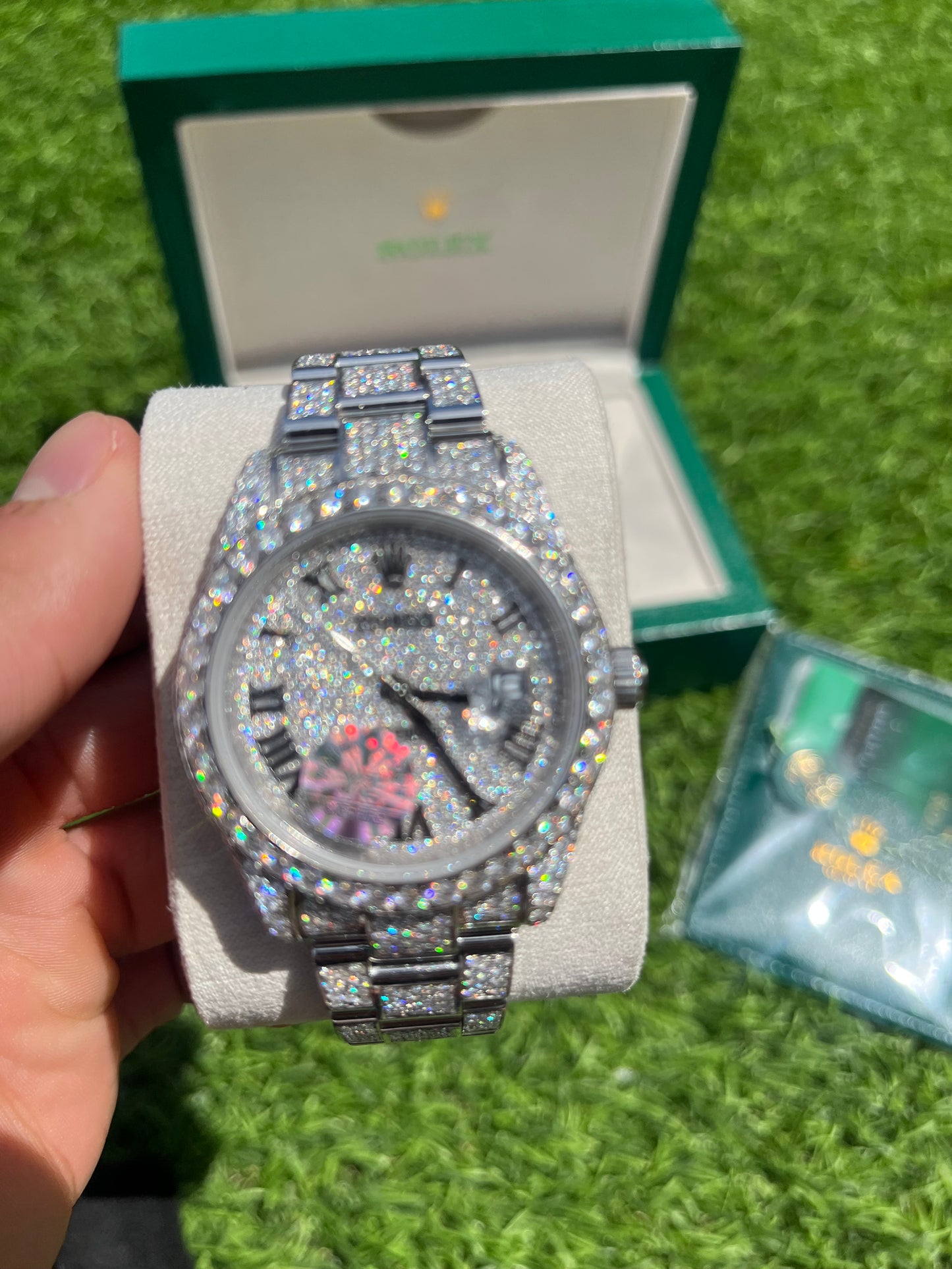 Rolex DateJust — 41mm Stainless steel (fully iced)